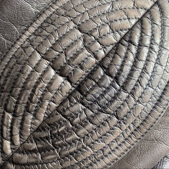 Ralph Lauren Collection Made in Italy Brown Distressed Calf Cavalry Moto Jacket - Picture 9 of 13